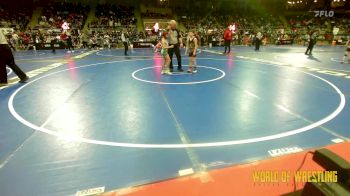 73 lbs Round Of 32 - Esdon Morphet, Indian Creek vs Kayce Spellman, Brighton Wrestling Club