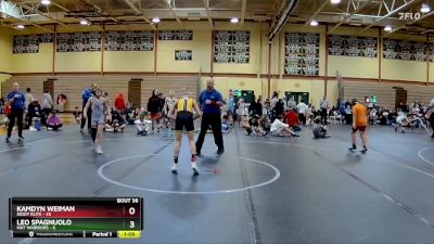 92 lbs Round 8 (10 Team) - Kamdyn Weiman, Diddy Elite vs Leo Spagnuolo, Mat Warriors