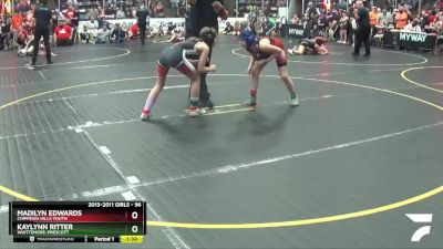 96 lbs Cons. Round 4 - Madilyn Edwards, Chippewa Hills Youth vs Kaylynn Ritter, Whittemore-Prescott