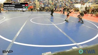 55 lbs Quarterfinal - Camden Holden, Ponca City Wildcat Wrestling vs Kayd Stephens, Grove Takedown Club