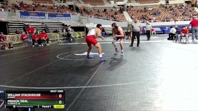 D3-190 lbs Cons. Round 1 - Mishon Deal, Florence Hs vs William Stackhouse, Dysart