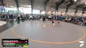 75 lbs Cons. Round 2 - Xadrian Armendariz, Dumas Wrestling vs Hunter Heuring, Amped Wrestling Club
