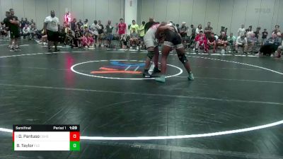 182 lbs Semifinal - Dominic Pantuso, Cardinal Gibbons High School Wrestling vs Bryant Taylor, Florida