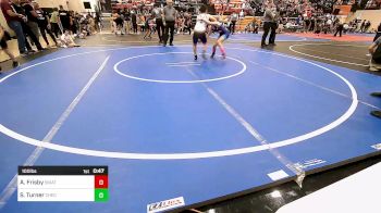 100 lbs Semifinal - Arwen Frisby, Skiatook Youth Wrestling vs Sawyer Turner, Checotah Matcats