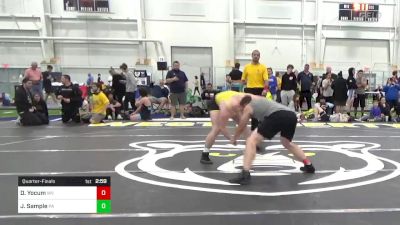 O-190 lbs Quarterfinal - Dustin Yocum, WV vs Jared Sample, PA