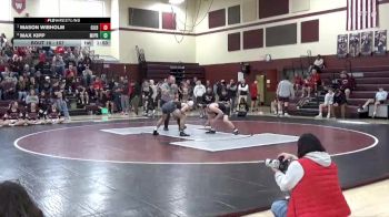 157 lbs Quarterfinal - Mason Wibholm, Gilbert vs Max Kipp, Mid-Prairie