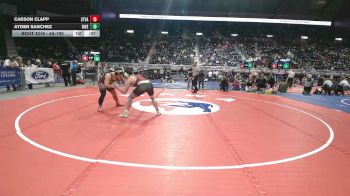 4A-190 lbs Cons. Round 1 - Ayden Sanchez, Riverton vs Carson Clapp, Star Valley