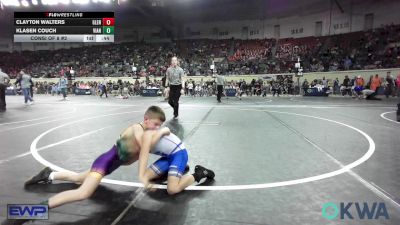 60 lbs Consi Of 8 #2 - Clayton Walters, Glenpool Warriors vs Klasen Couch, Vian Wrestling Club