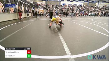 60 lbs Consi Of 8 #2 - Wylen McDonald, Kingfisher YellowJackets vs Riggs Smith, Hinton Takedown Club