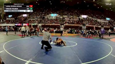 G - 145 lbs Cons. Round 4 - Luisa Rivera-Rosas, Billings Senior High School Girls vs Gracie Tolman, Billings West Girls