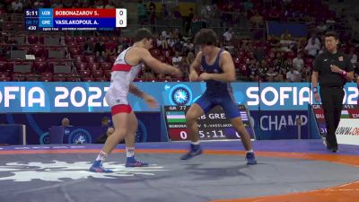 77 kg 1/8 Final - Samandar Bobonazarov, Uzbekistan vs Andreas Vasilakopoulos, Greece