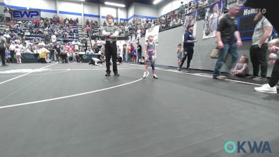40 lbs Round Of 16 - Braxton Shackelford, Lions Wrestling Academy vs Kyren Hiracheta, Carl Albert