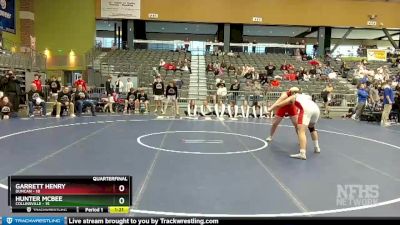 215 lbs Quarterfinals (8 Team) - Hunter Mcbee, Collinsville vs Garrett Henry, Duncan