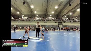 70-80 lbs Round 3 - Jamisyn Springer, Kirksville Wrestling Club vs Madyson Goss, Smithville Youth Wrestling