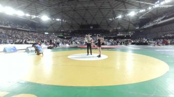 Girls 3A 170 lbs Champ. Round 2 - Faye Imoesiri, Federal Way (Girls) vs Della Young, Silas (Girls)