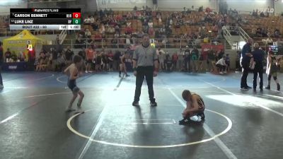 60 lbs Cons. Round 3 - Carson Bennett, West Jefferson Roughriders vs Luke Linz, St Gertrude