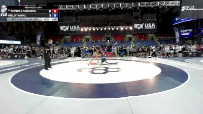 100 lbs Cons. Rd Of 32 - Sophia Lombardo, NY vs Kielly Kasal, IA