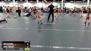 48 lbs Round 7 (8 Team) - River Robison, Black Fox Wrestling vs Leo Alojado, Savage Barn Brothers