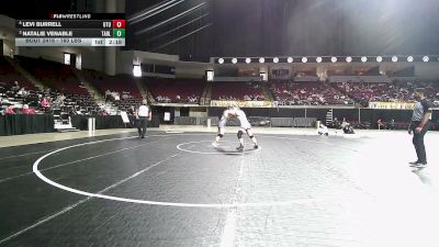 160 lbs 5th Place - Levi Burrell, Utah Tech vs Natalie Venable, Tarleton State