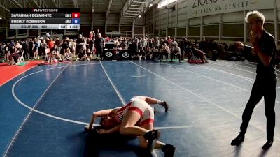 120 lbs Champ. Round 1 - Savannah Belmonte, California vs Brenly Robinson, Arizona