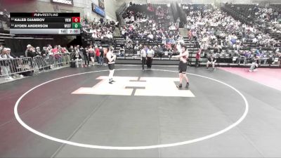 5A 215 lbs Cons. Round 2 - Ayden Anderson, West vs Kaleb Djambov, Viewmont