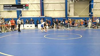 133 lbs Cons. Round 4 - Zachary Brzoska, Emmanuel College vs Taylor Tan, Wesleyan (ct)