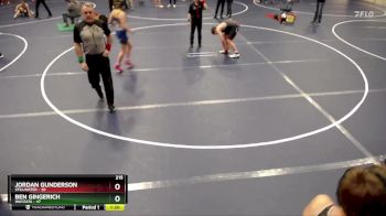 215 lbs Finals (8 Team) - Jordan Gunderson, Stillwater vs Ben Gingerich, Wayzata
