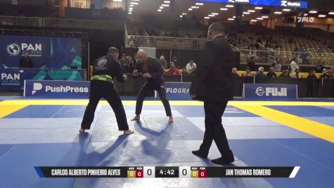 Jan Thomas Romero vs Carlos Alberto Pinheiro Alves 2025 Pan Jiu Jitsu IBJJF Championship