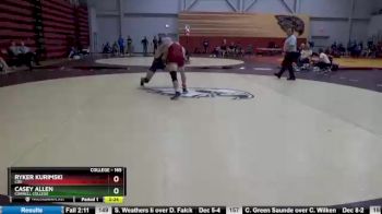 165 lbs 1st Place Match - Casey Allen, Cornell College vs Ryker Kurimski, Coe