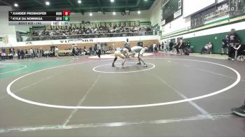 144 lbs Semifinal - Xander Fronhofer, Nordhoff vs Kyle Da Nobrega, South Torrance