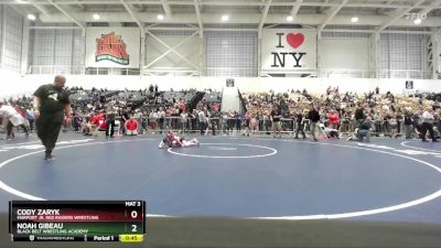 71 lbs Quarterfinal - Cody Zaryk, Fairport Jr. Red Raiders Wrestling vs Noah Gibeau, Black Belt Wrestling Academy