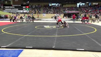 126 lbs Champ. Round 1 - Brennen Clifford, Union County vs Renzo Watts, Madison Central