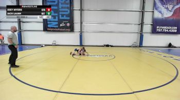 80 lbs Rr Rnd 2 - Joey Myers, Keystone Krush vs Jack Lauer, Mat Warriors Red