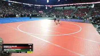 Girls 138 lbs 5th Place Match - Emersyn Miller, Poynette Girls vs Nevaeh Nwachukwu, Saint Croix Falls Girls