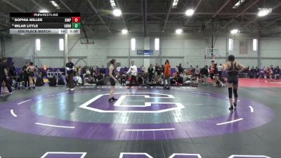 110 lbs 5th Place Match - Milar Little, Cornell College vs Sophia Miller, Simpson