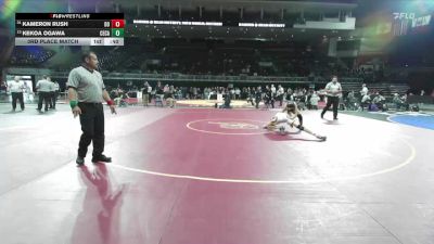 132 lbs 3rd Place Match - Kameron Rush, Del Oro vs Kekoa Ogawa, Central Catholic