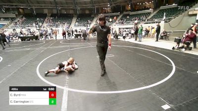 49 lbs Quarterfinal - Casen Byrd, Pirate Wrestling Club vs Connor Carrington, Sallisaw Takedown Club