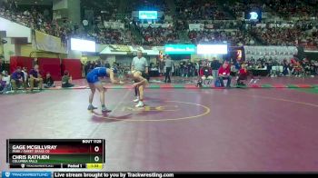 A - 138 lbs Quarterfinal - Chris Rathjen, Columbia Falls vs Gage McGillvray, Park / Sweet Grass Co