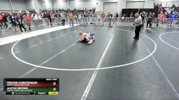 106 lbs Quarterfinal - Trevor Christenson, Bobcat Wrestling Club vs Austin Brown, Purler Wrestling Academy