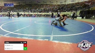 170 lbs Round Of 32 - Paxton Dunn, Crossings Christian School vs Quinton Silvy, Husky Wrestling Club