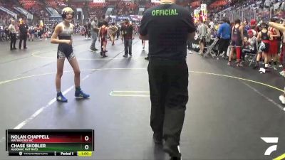 80 lbs Cons. Round 3 - Nolan Chappell, Waterford WC vs Chase Skobler, Algonac Mat Rats