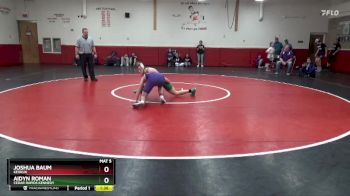 132 lbs Round 4 - Aidyn Roman, Cedar Rapids Kennedy vs Joshua Baum, Keokuk