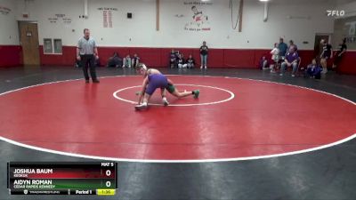 132 lbs Round 4 - Aidyn Roman, Cedar Rapids Kennedy vs Joshua Baum, Keokuk