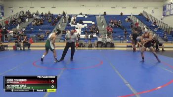 141 lbs Placement Matches (8 Team) - Jose Cisneros, Victor Valley vs Anthony Diaz, East Los Angeles College