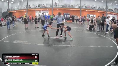 75 lbs Round 3 - Landon Vergho, Cobra Wrestling Club vs Delanio Taylor Jr., JET