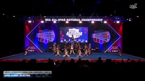 Apex Cheer - Electric [2026 L3 Senior Coed - D2 - Medium Day 2] 2026 NCA All-Star National Championship