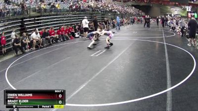 85 lbs Quarterfinals (8 Team) - Owen Williams, Idaho vs Brady Elder, Kentucky