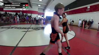 Girls 107 lbs Champ. Round 1 - Kiralena Thao, Oroville Girls vs Blessin Christensen, Lassen Girls