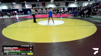 113 lbs Cons. Semi - Soren Harris-Pham, JW North vs Braxden O`Brien, Temescal Canyon
