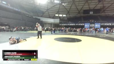 71 lbs Cons. Round 1 - Abraham Daheim, Team Aggression Wrestling Club vs Corbin Hume, Whatcom Wrestling Academy